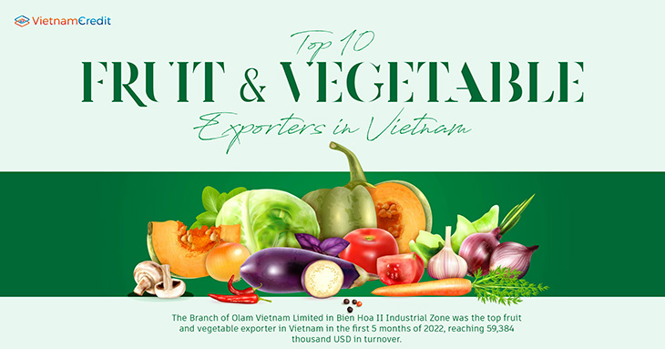 Top 10 fruit & vegetable exporters in Vietnam